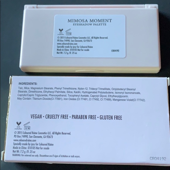 3/$12 Colored Raine Cosmetics Mimosa Moments Palette NWT - Picture 4 of 7